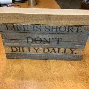 Wood sign
